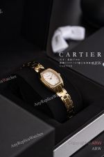 High Quality Replica CARTIER Tonneau Collection Different Colors Stainless Steel Bracelet Different Colors Face Dial Stainless Steel Diamond Inlaid Barrel Shaped Integrated Case Watch 27mm